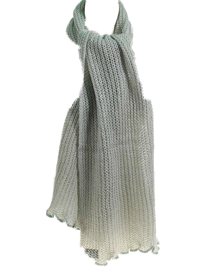 echarpe femme pas cher mohair gris en stock