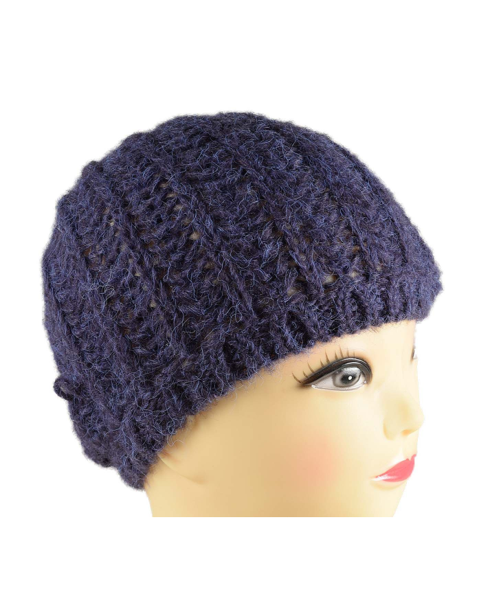 bonnet fantaisie violet chaud pour l'hiver