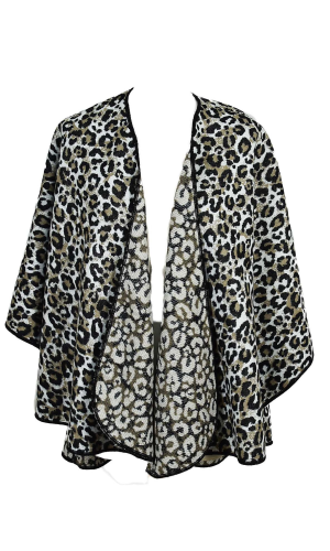 cape fantaisie motif leopard fabriquée en France