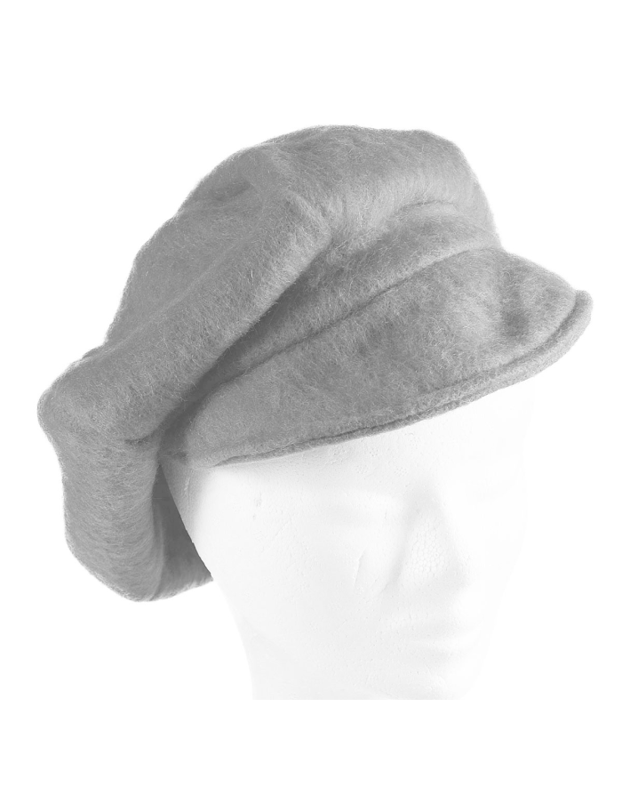 Casquette gavroche laine des Pyrénées nuage