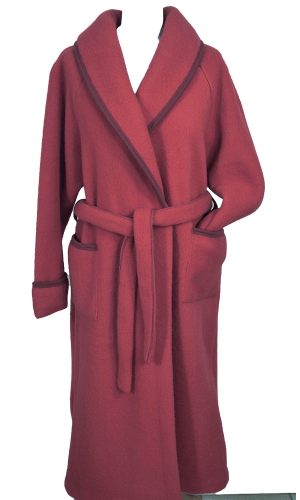 Robe de chambre laine des Pyrénées rouge
