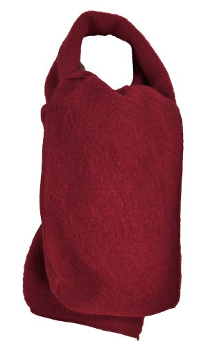 Echarpe laine rouge bordeaux