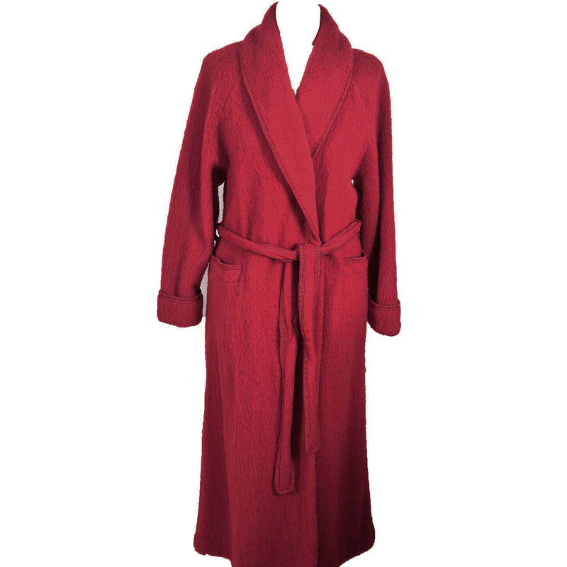 Robe de Chambre Femme en Laine des Pyrenees a la vente a bas prix laine rouge