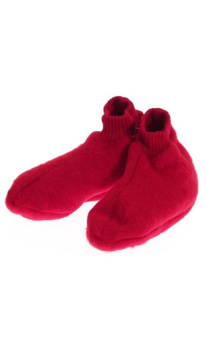 chaussons laine pyrénées val d'arizes à découvrir en rouge